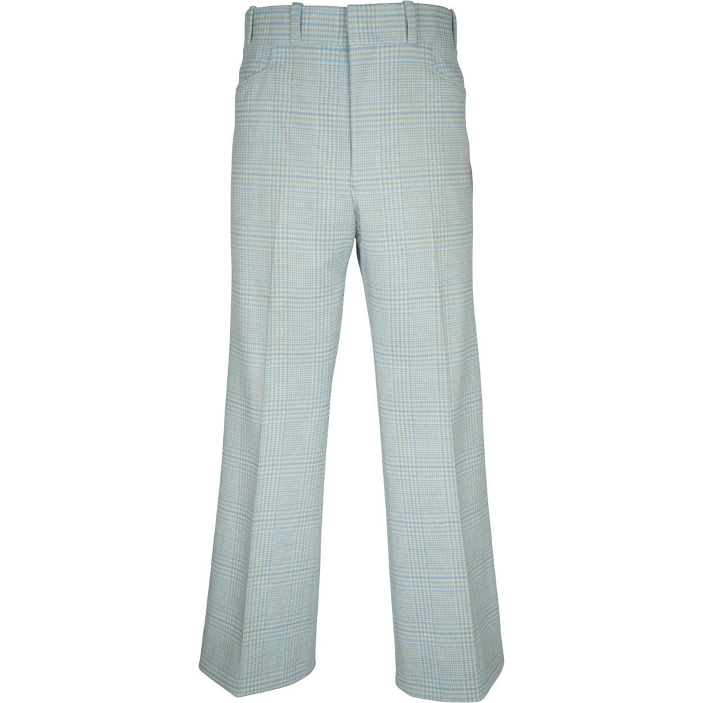 Vintage 1970s Mod Mens Pants NWT Registered Male Polyester Size 38 Waist Unused - Poppy's Vintage Clothing