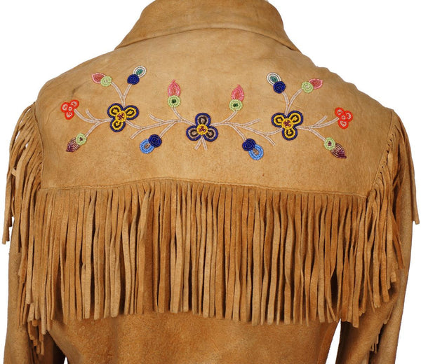 Indian fringe jacket clearance