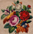 Antique Needlepoint Pillow or Cushion Cover Roses Floral Flower Bouquet - Poppy's Vintage Clothing