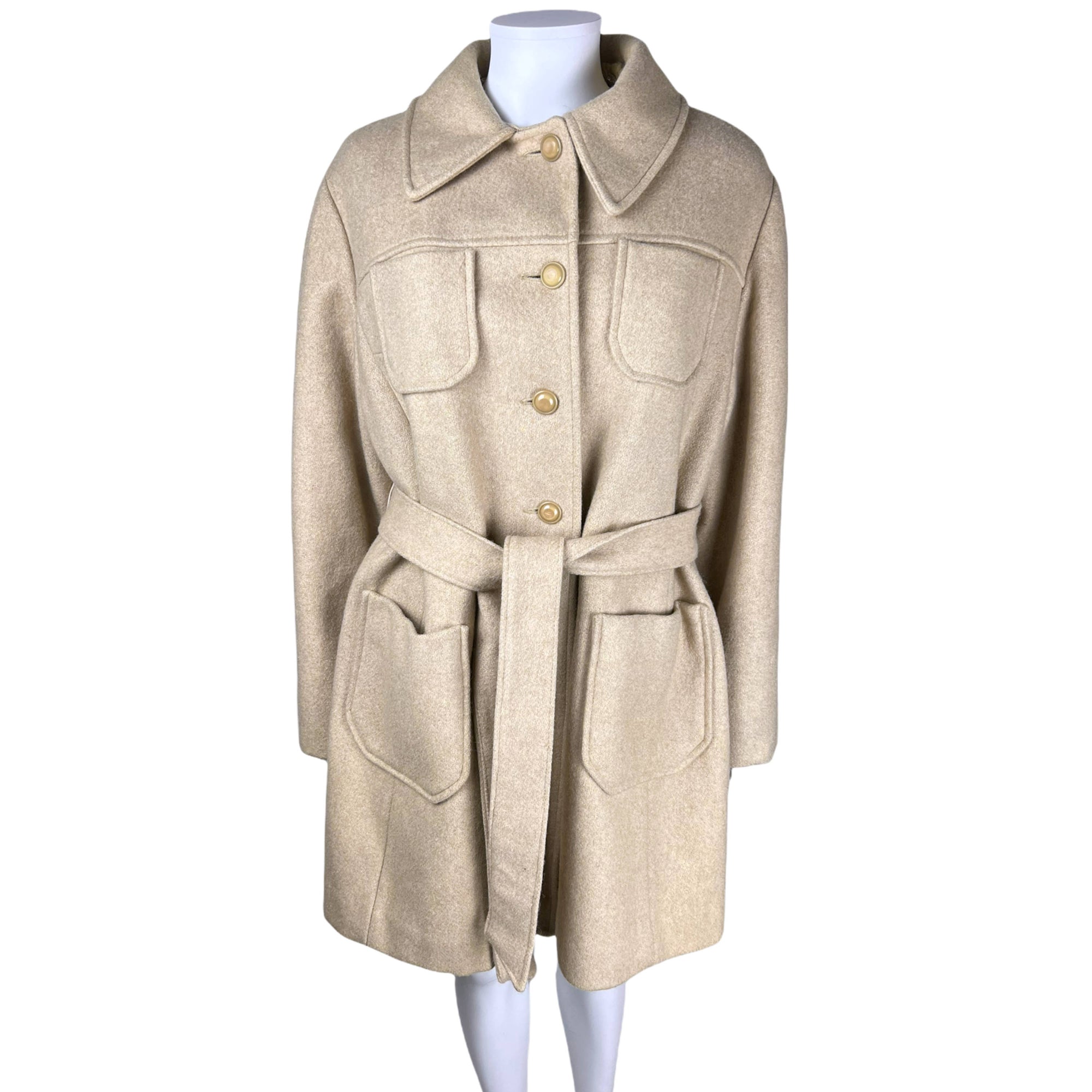 Vintage 1960s Wool Coat by Niccolini Mona Lisa Ladies Size L