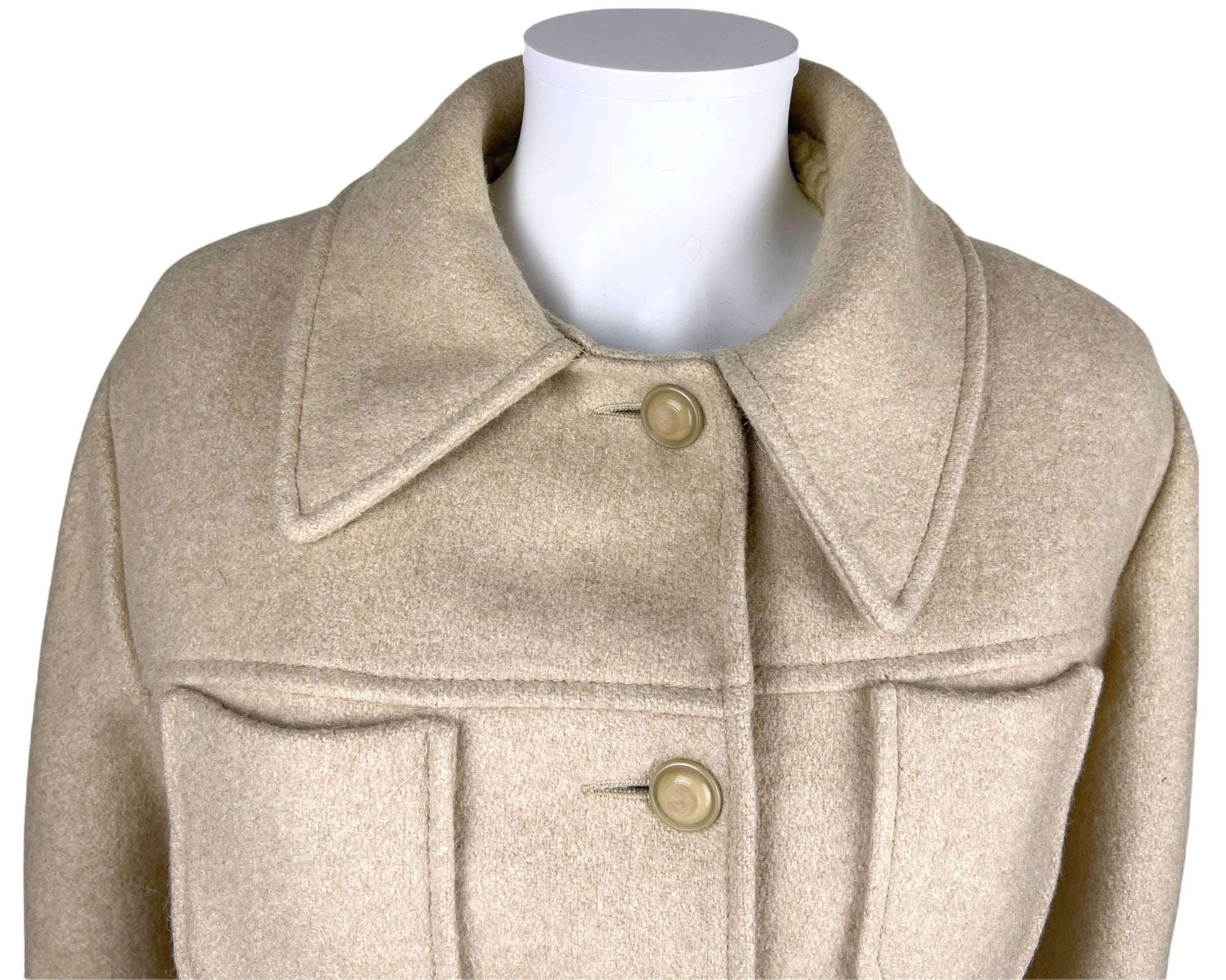 Vintage 1960s Wool Coat by Niccolini Mona Lisa Ladies Size L