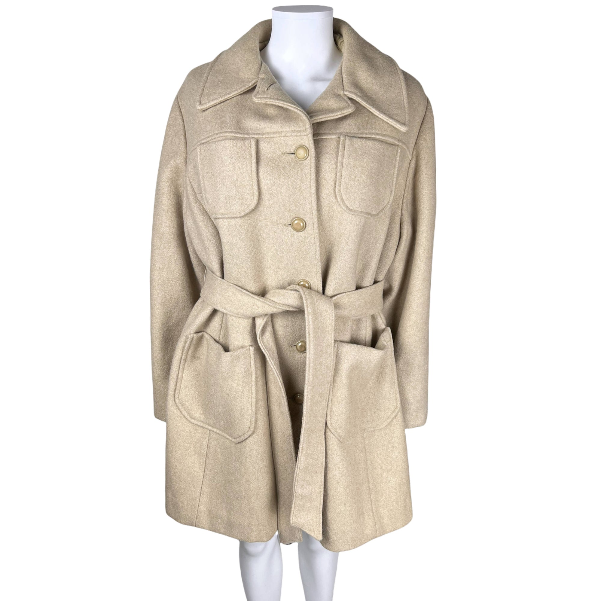 Vintage 1960s Wool Coat by Niccolini Mona Lisa Ladies Size L