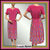 Nipon Womens Pink Silk Pleated Dress - Poppy's Vintage Clothing