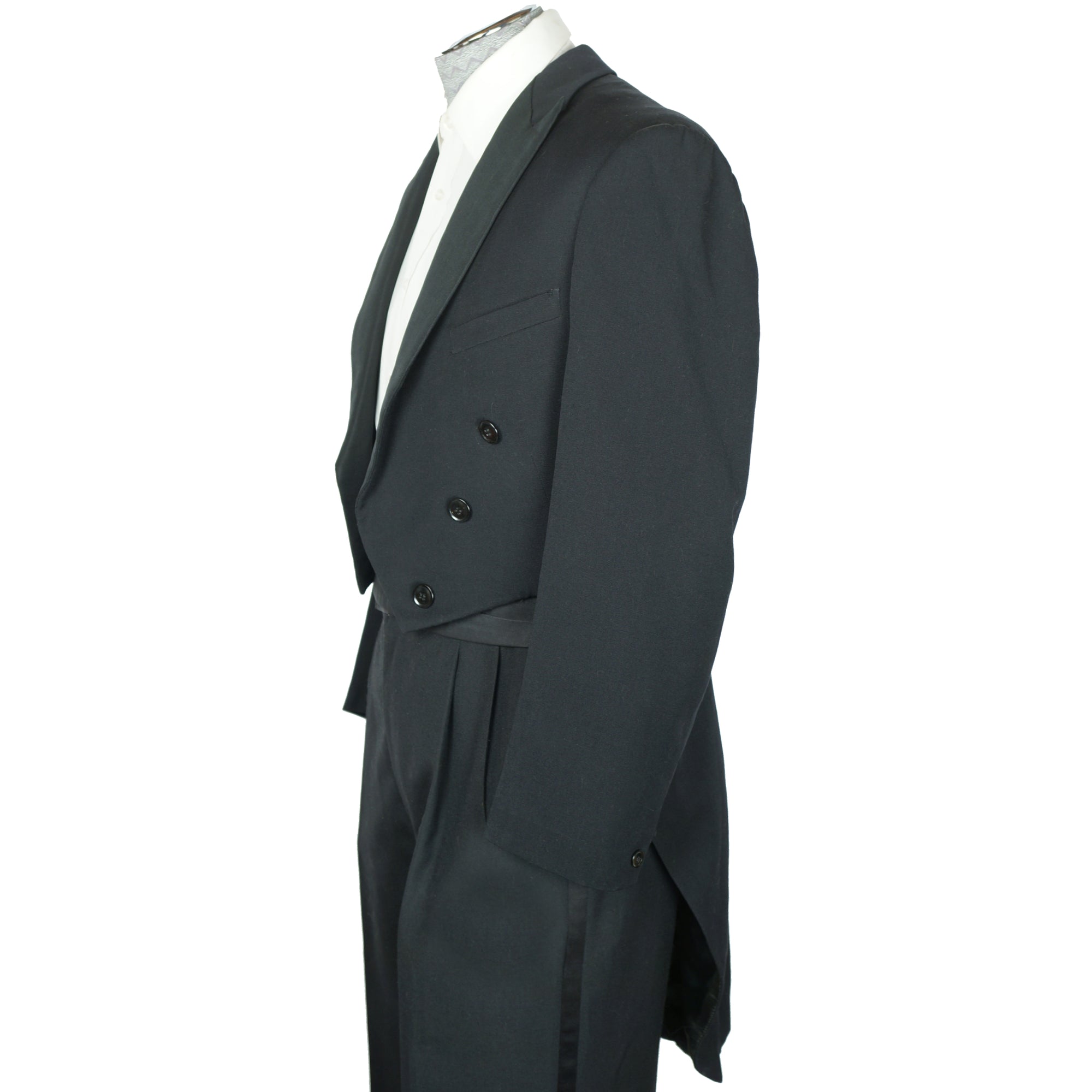 Vintage 1940s Tuxedo Tailcoat Full Dress Tails