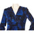 Vintage 1970s Blue Velvet Dress by Norbert Carlin Vienna Montreal Size M - Poppy's Vintage Clothing