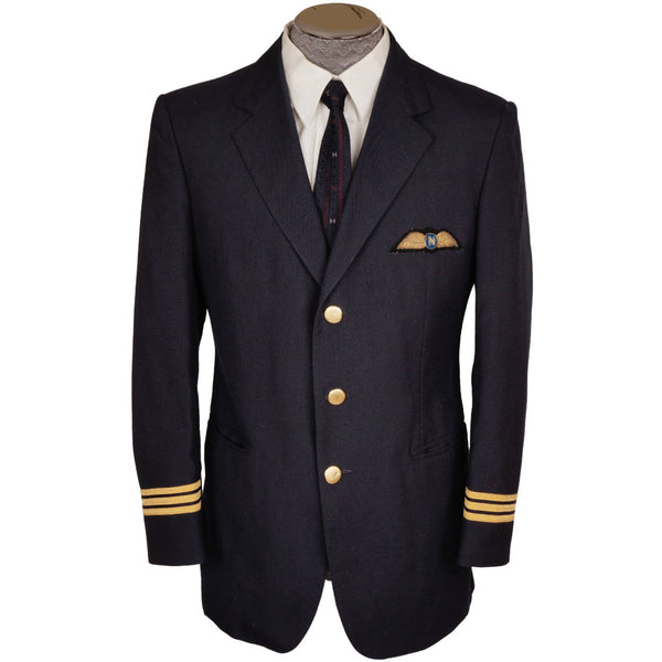 Vintage Nordair Quebec Airline Pilot Uniform Jacket First Officer 1983 Canadian - Poppy's Vintage Clothing