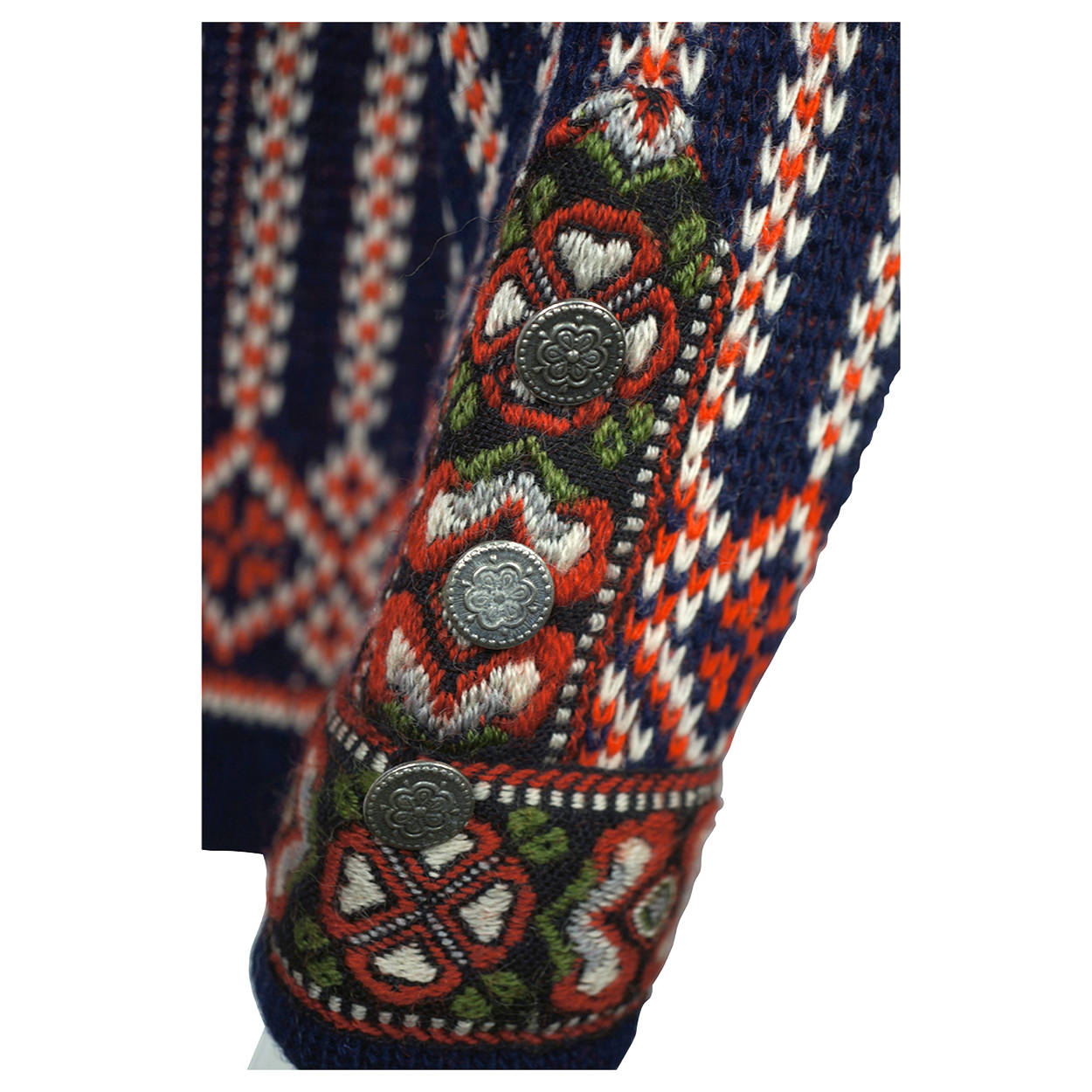 Vintage Nordstrikk Norway Cardigan Nordic Sweater Unisex Ladies 14 Gents 36 - Poppy's Vintage Clothing