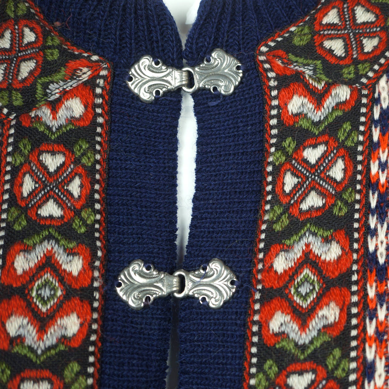 Vintage Nordstrikk Norway Cardigan Nordic Sweater Unisex Ladies 14 Gents 36 - Poppy's Vintage Clothing