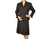 Vintage 1940s Black Gabardine Wool Ladies Suit - Poppy's Vintage Clothing