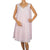 Vintage Norman Hartnell Nightie Peignoir Set White Lace &amp; Pink Nylon 1960s - Poppy's Vintage Clothing
