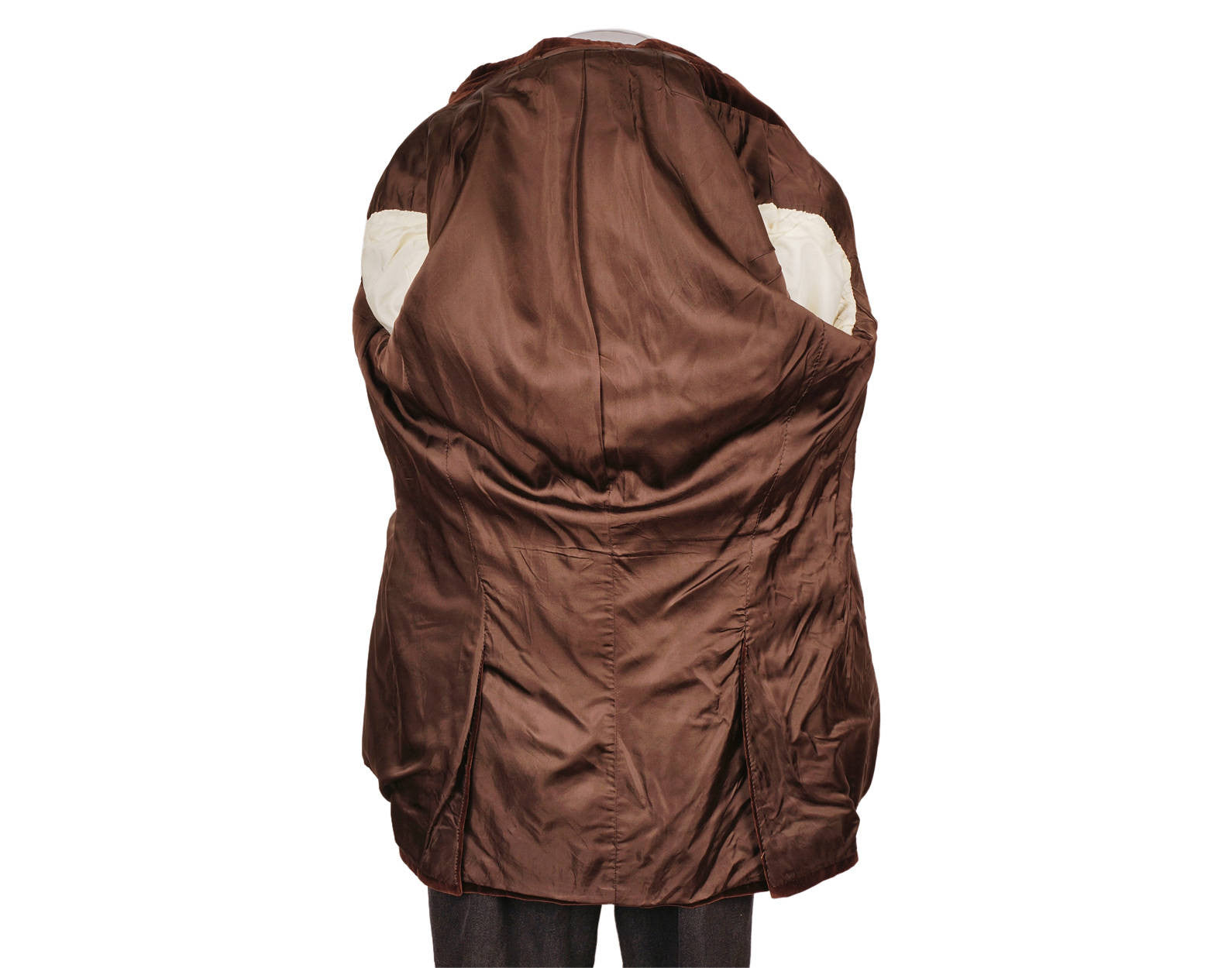 Vintage Norton & Sons Bespoke Savile Row Jacket Brown Velvet