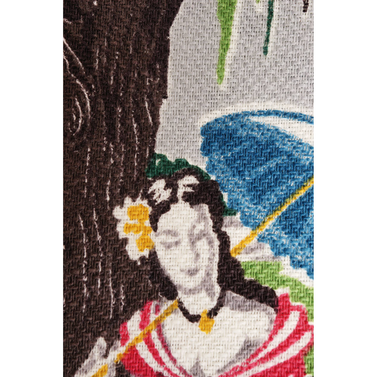 Unused Vintage 1940s Old South Antebellum Drapery Barkcloth Fabric 35 x 220 Inch - Poppy's Vintage Clothing