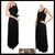 1940s Evening Gown One Shoulder Black Dress Size M - Poppy's Vintage Clothing