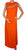 Vintage 1960s Evening Gown  - Orange Silk Chiffon with Rhinestones  - S / M - Poppy's Vintage Clothing