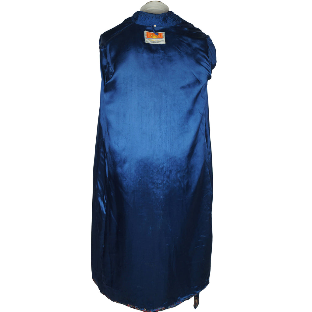 Vintage Dressing Gown Asian Motif Lounging Robe