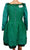 1980s Vintage Dress by Oscar de la Renta for Saks Fifth Avenue in Emerald Green Silk - Poppy's Vintage Clothing