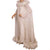 Vintage 1960s White Chiffon Evening Gown with Ostrich Feather Trim and Silver Sparkles - Poppy's Vintage Clothing