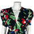 Vintage 1980s Dress Abstract Printed Silk Pacabu Italy Sz M