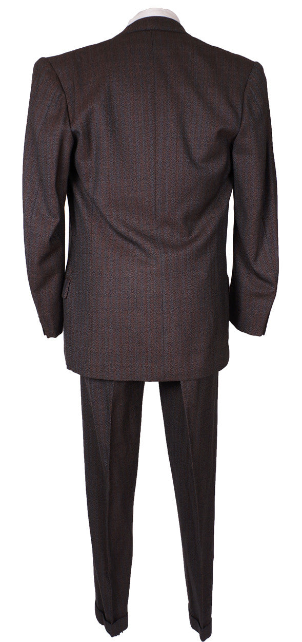 1950s Mens Suit Vintage Hand Tailored Jacket & Pants Made in Egypt Size M 38/40 - Poppy's Vintage Clothing