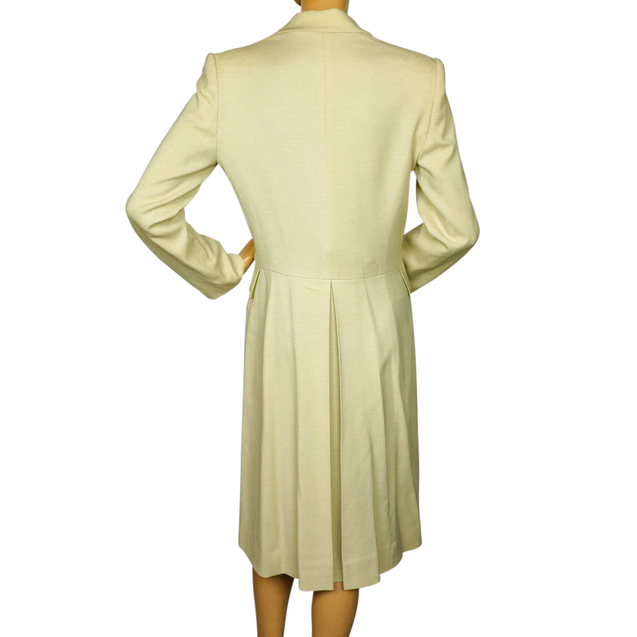 American Designer Pamella Roland Spring Coat Light Green Ladies Size S M - Poppy's Vintage Clothing