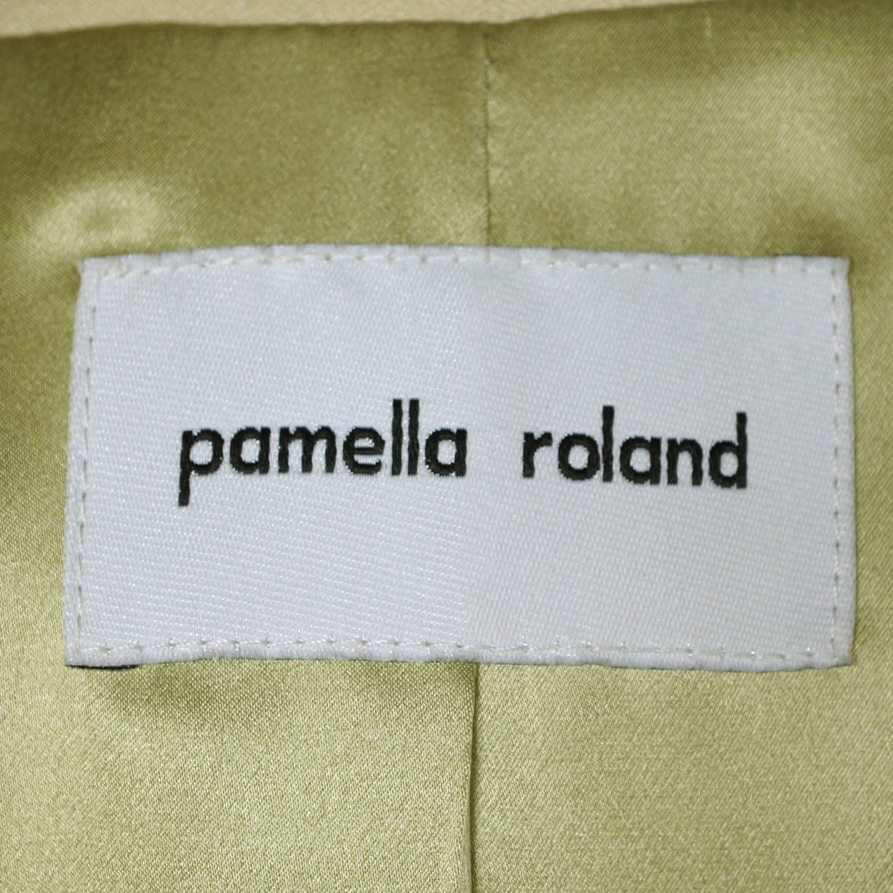 American Designer Pamella Roland Spring Coat Light Green Ladies Size S M - Poppy's Vintage Clothing