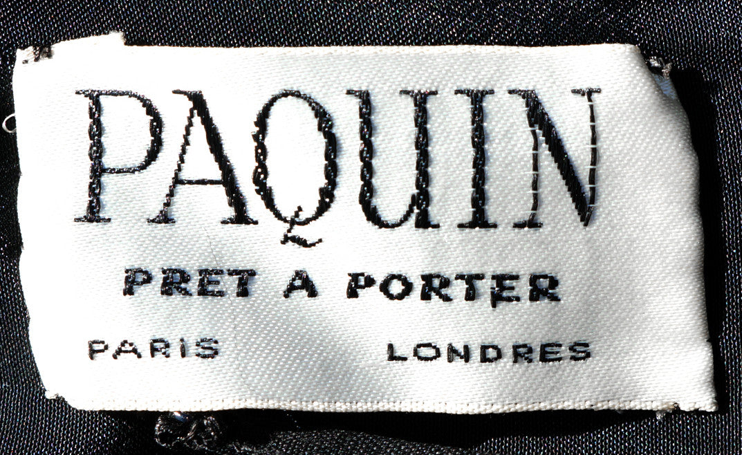 Vintage 1950s Paquin Paris Evening Gown Formal Dress Size M / L - Poppy's Vintage Clothing