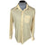 Vintage 1970s Yellow Shirt Sheer Polyester Nylon Blend Sz L