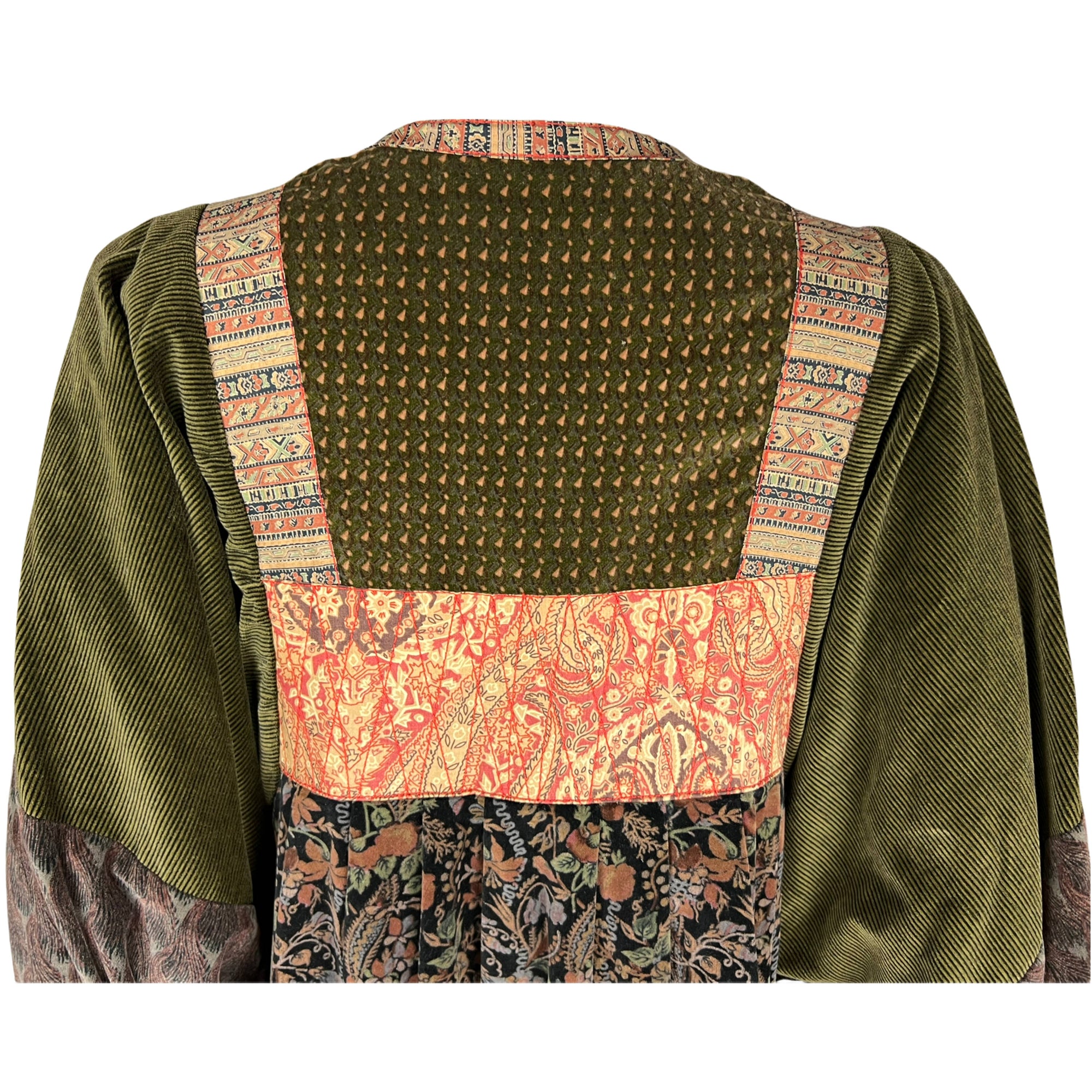 Vintage 1970s Boho Dress Hippie Chic Paris Workshop Size M