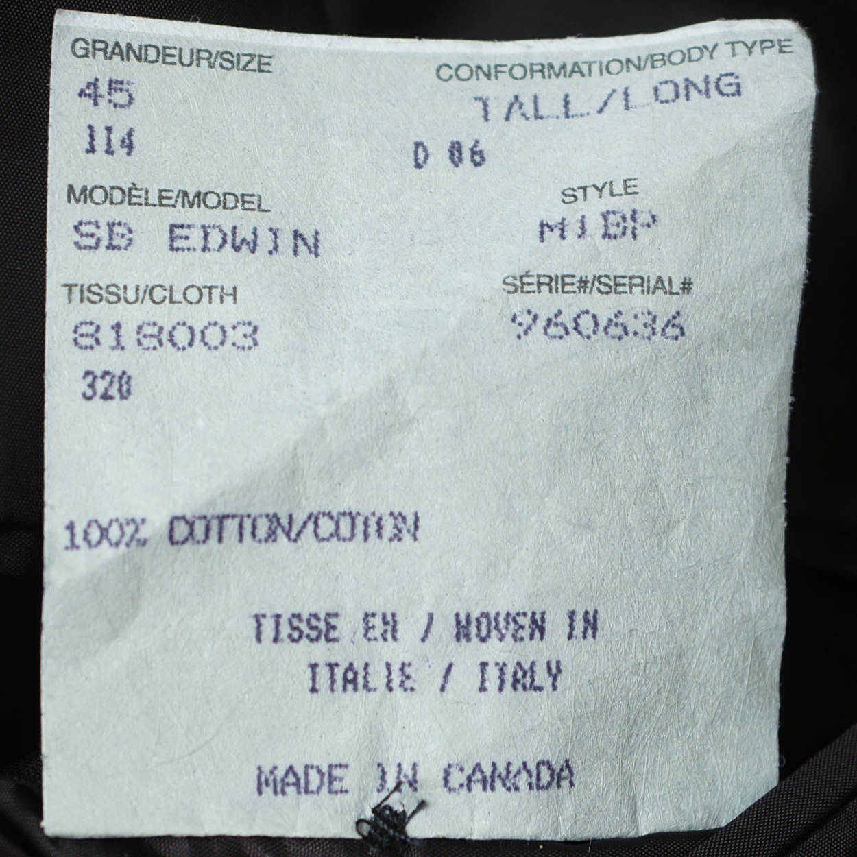 Vintage 1990s Paul Stuart Mens Black Velvet Jacket Size 45 T - Poppy's Vintage Clothing