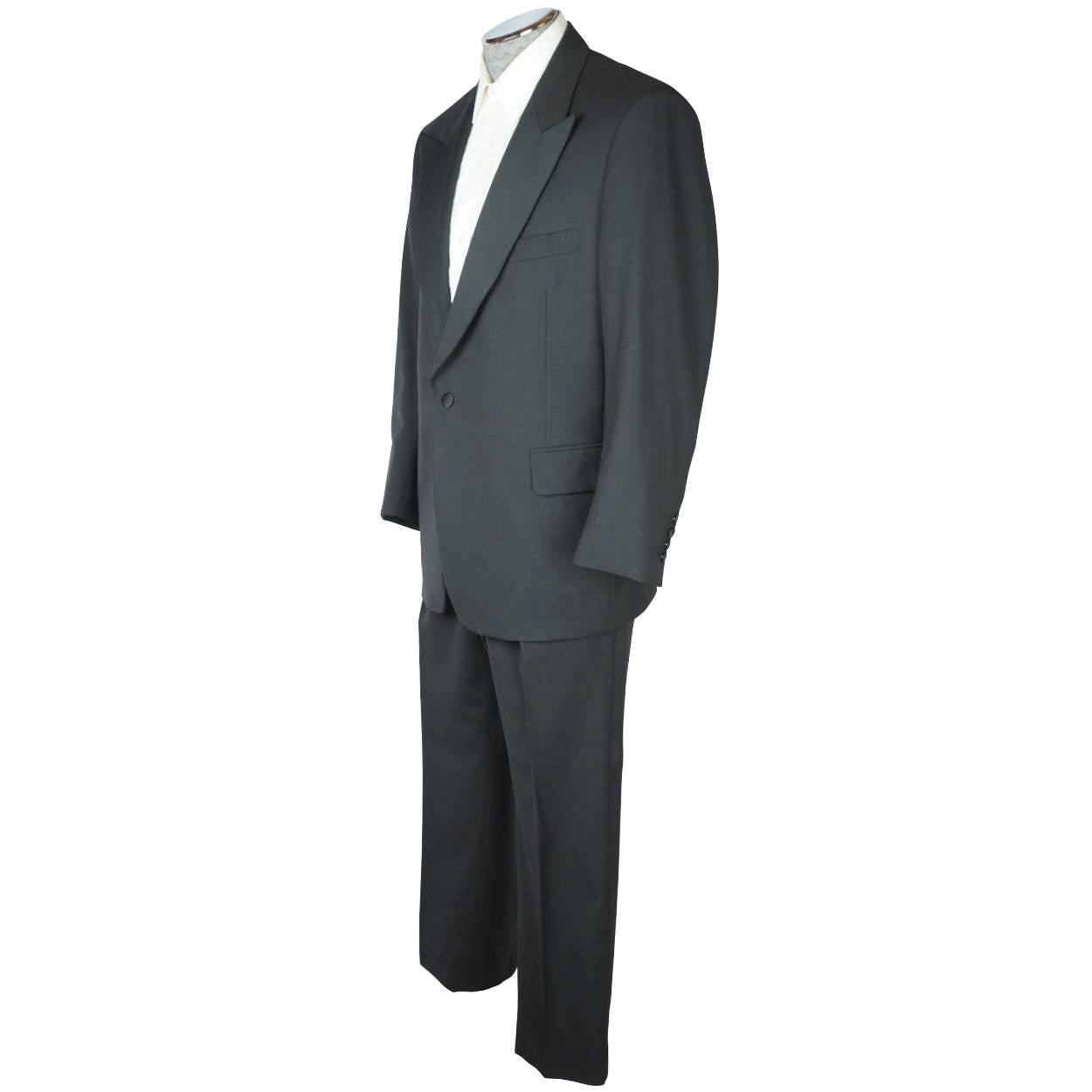 Vintage 1990s Mens Formal Wear Tuxedo Paul Stuart Size 43 S - Poppy's Vintage Clothing