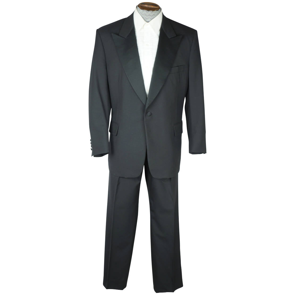 Vintage 1990s Mens Formal Wear Tuxedo Paul Stuart Size 43 S – Poppy's Vintage Clothing
