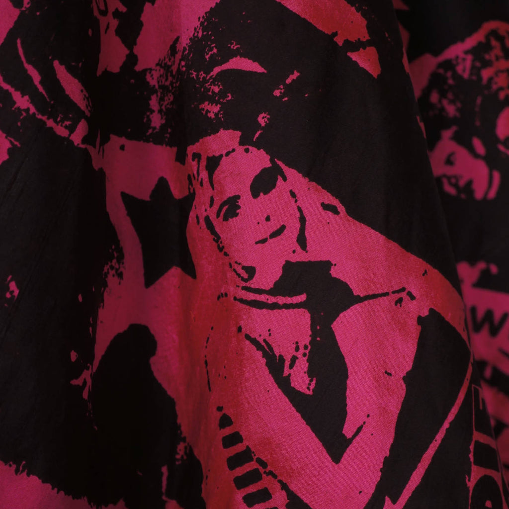 Edie Sedgwick Novelty Print Dress Andy Warhol Superstar by Peach Berserk Size M - Poppy's Vintage Clothing