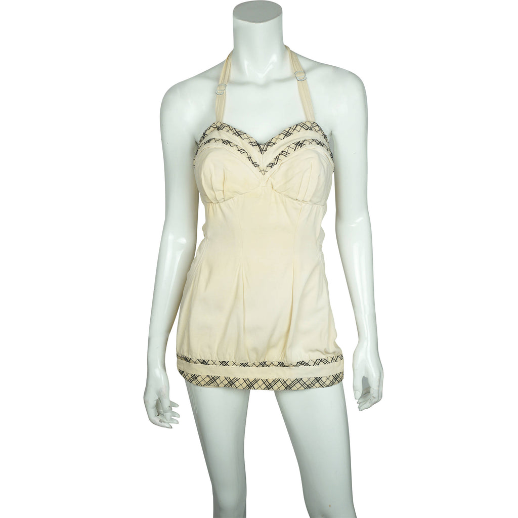Vintage 40s 50s Swimsuit Pinup Girl Bathing Suit