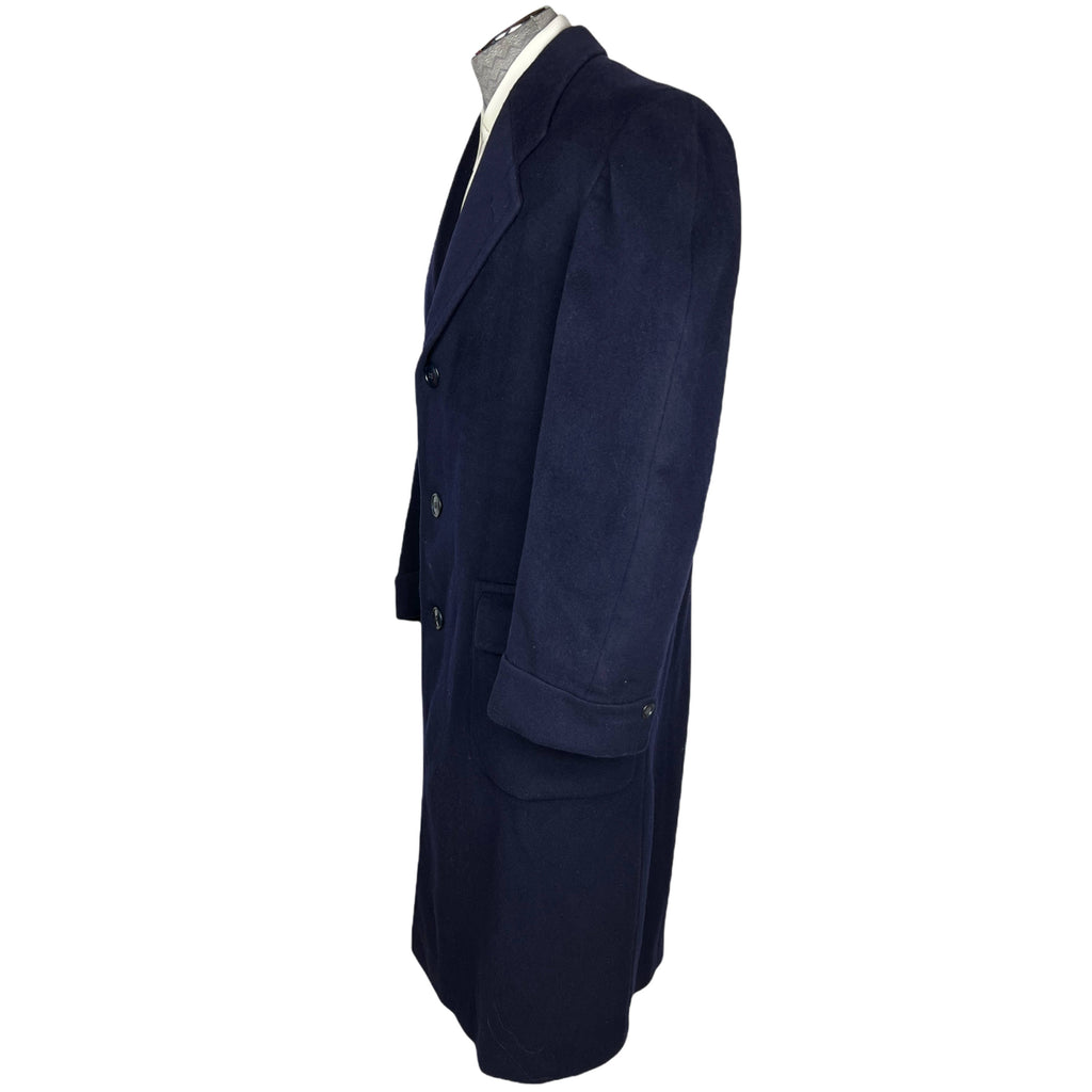 Vintage 1950s Overcoat Mens Wool Coat Dated 1953 Size M L