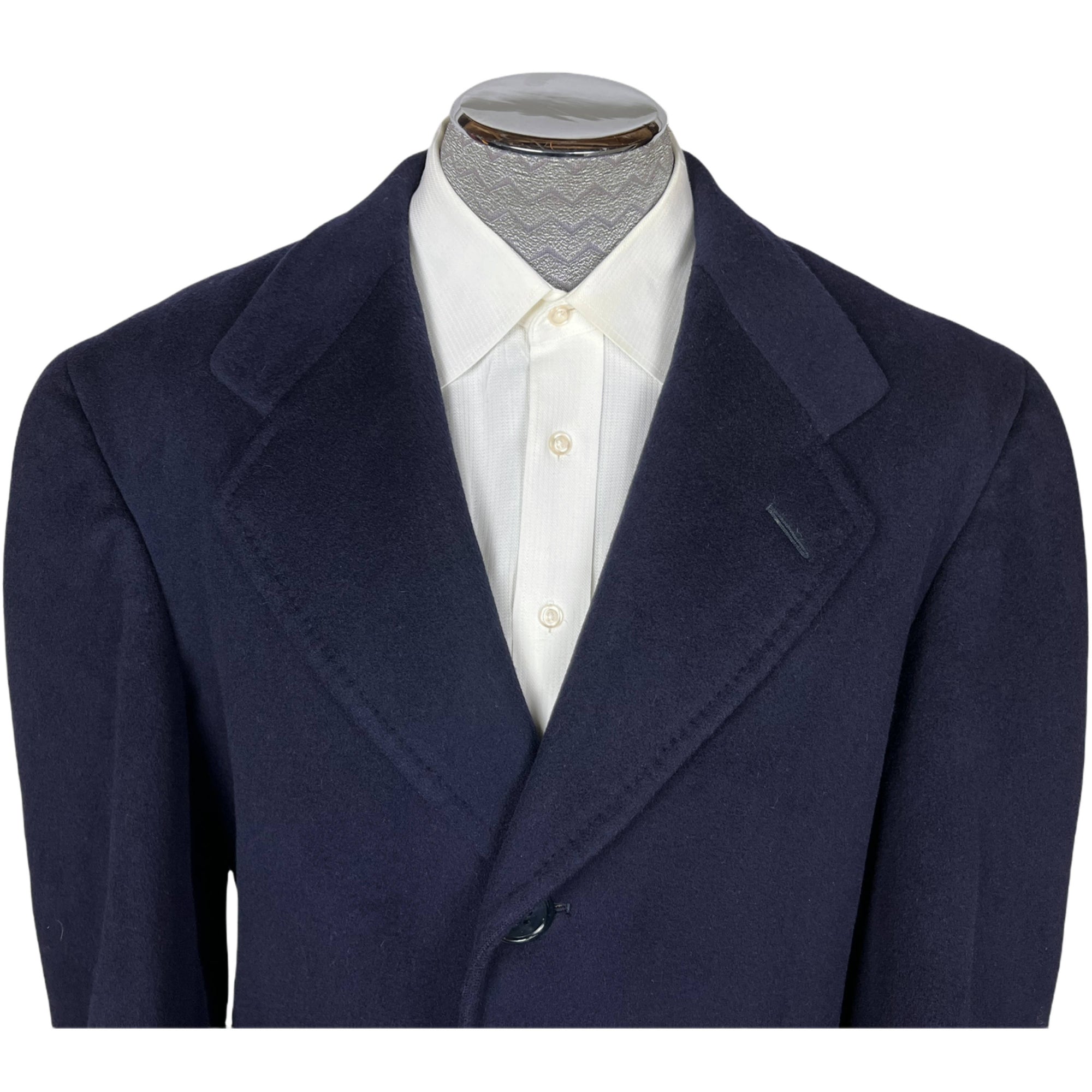 Vintage 1950s Overcoat Mens Wool Coat Dated 1953 Size M L