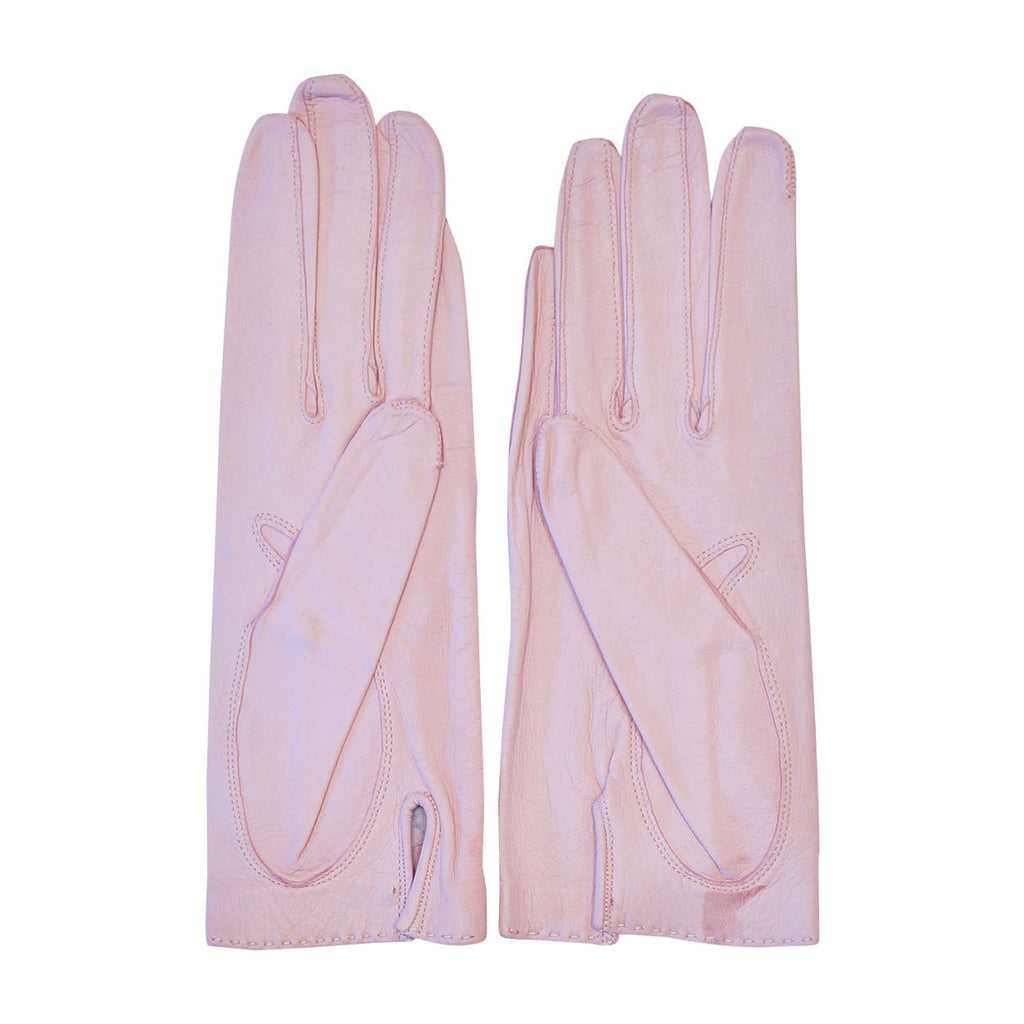 Vintage Unused Perrin Pink Kid Leather Gloves Made in France Ladies Size 7 - Poppy's Vintage Clothing