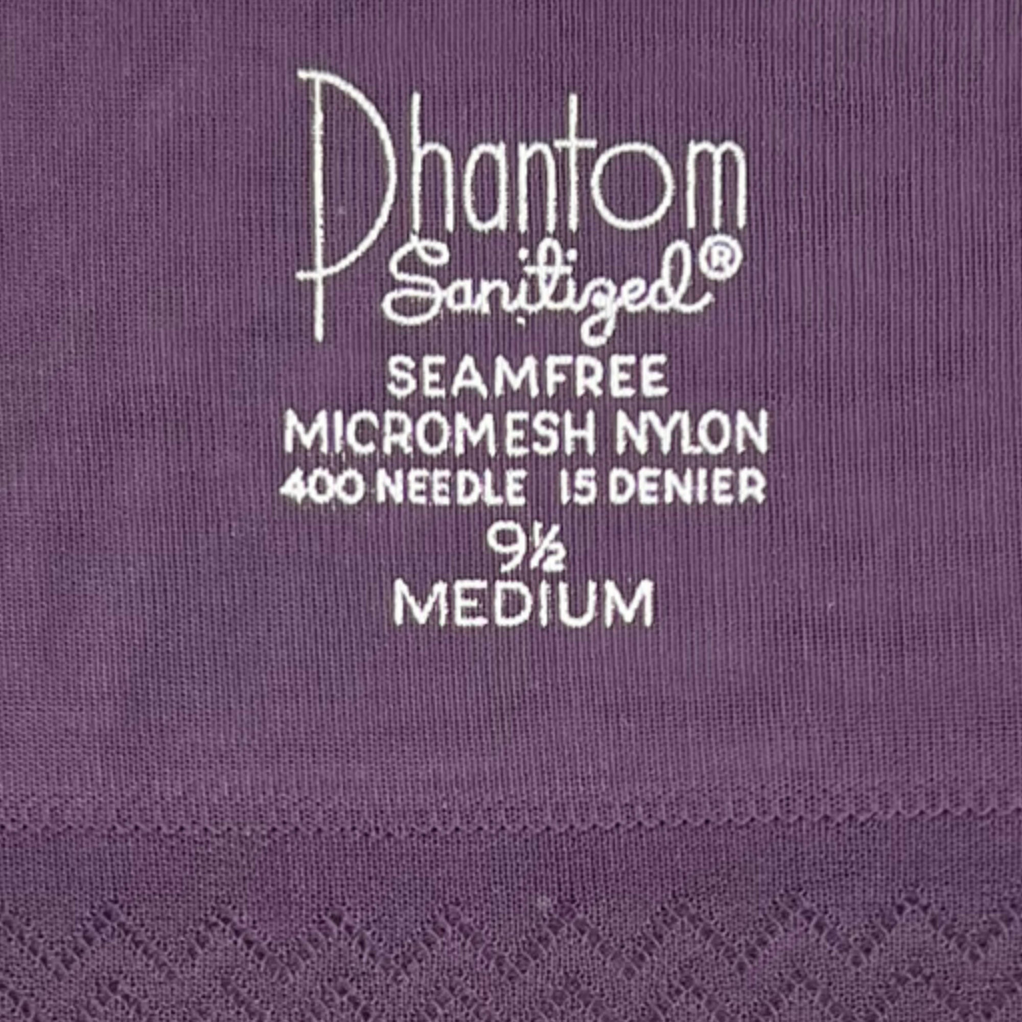 Vintage Phantom 1950s Purple Nylon Stockings 2 Pairs Sz 9.5