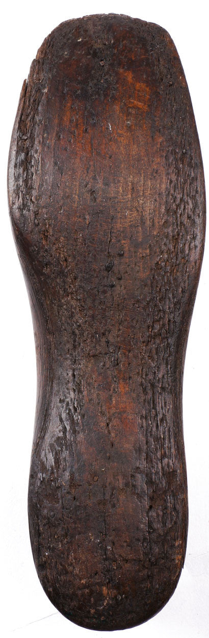 Antique Civil War Era Wood Shoe Last by Daniel Shoemaker Philadelphia - Poppy's Vintage Clothing