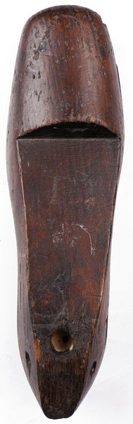 Antique Civil War Era Wood Shoe Last by Daniel Shoemaker Philadelphia - Poppy's Vintage Clothing