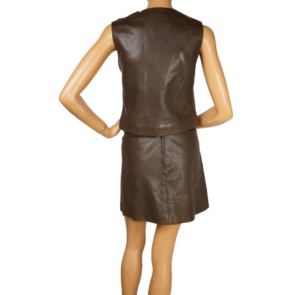 Vintage Pierre Cardin Paris 1960s Mod 2 Piece Suit Top w Skirt Size XS - Poppy's Vintage Clothing