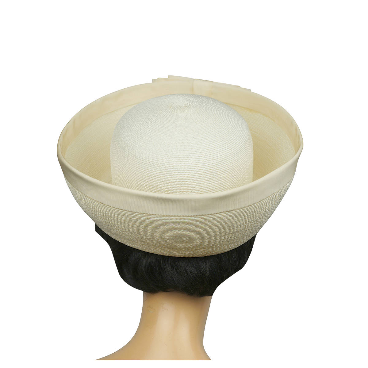 Vintage Pierre Cardin 1960s Womens Breton Straw Hat Saks Fifth Avenue Size M - Poppy's Vintage Clothing