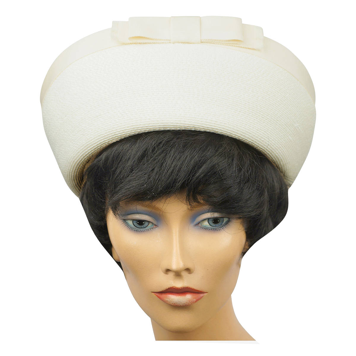 Vintage Pierre Cardin 1960s Womens Breton Straw Hat Saks Fifth Avenue Size M - Poppy's Vintage Clothing