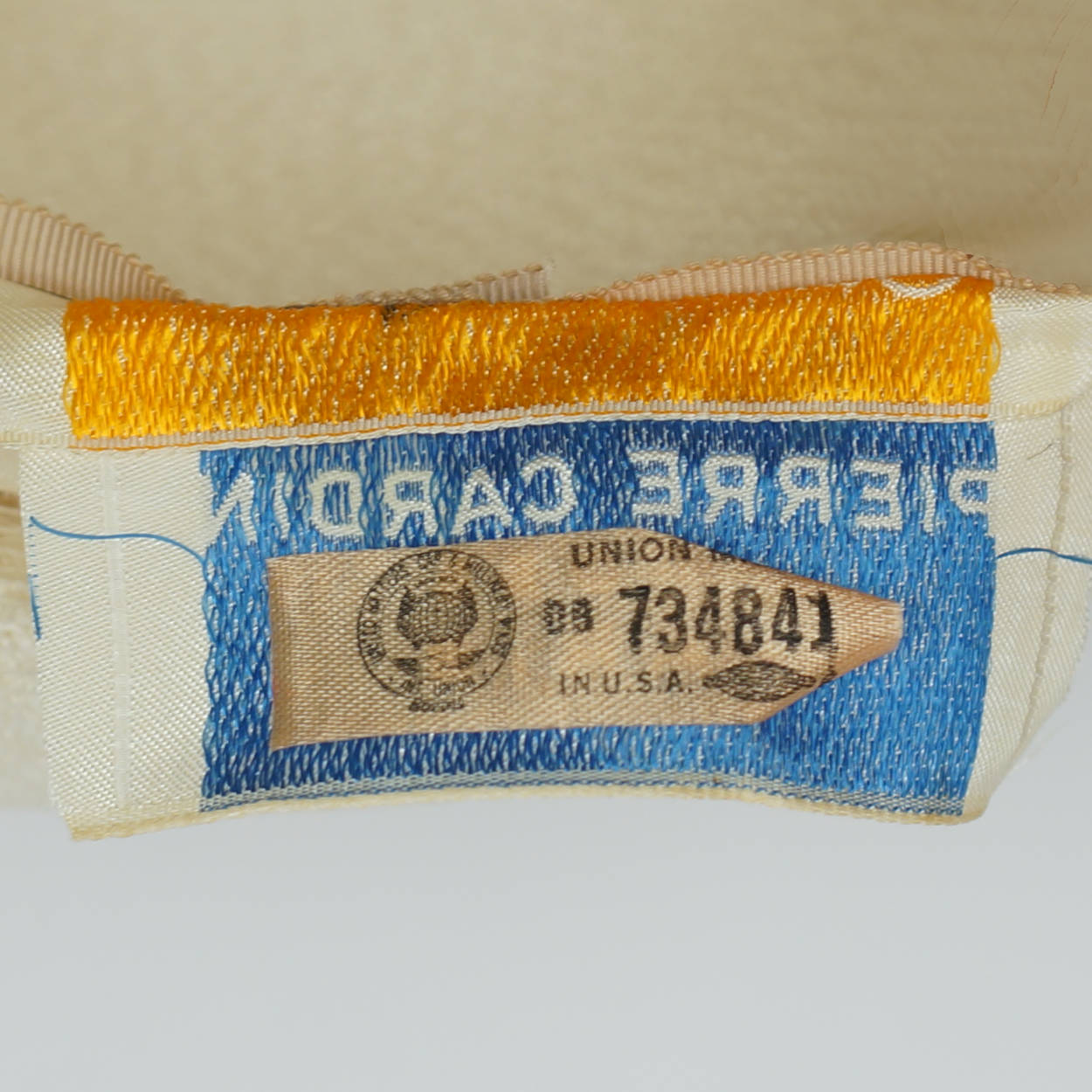 Vintage Pierre Cardin 1960s Womens Breton Straw Hat Saks Fifth Avenue Size M - Poppy's Vintage Clothing