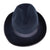 Vintage Pierre Cardin Mens Fedora Hat by Flechet 1960s Blue Fur Felt Size S - Poppy's Vintage Clothing