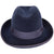 Vintage Pierre Cardin Mens Fedora Hat by Flechet 1960s Blue Fur Felt Size S - Poppy's Vintage Clothing