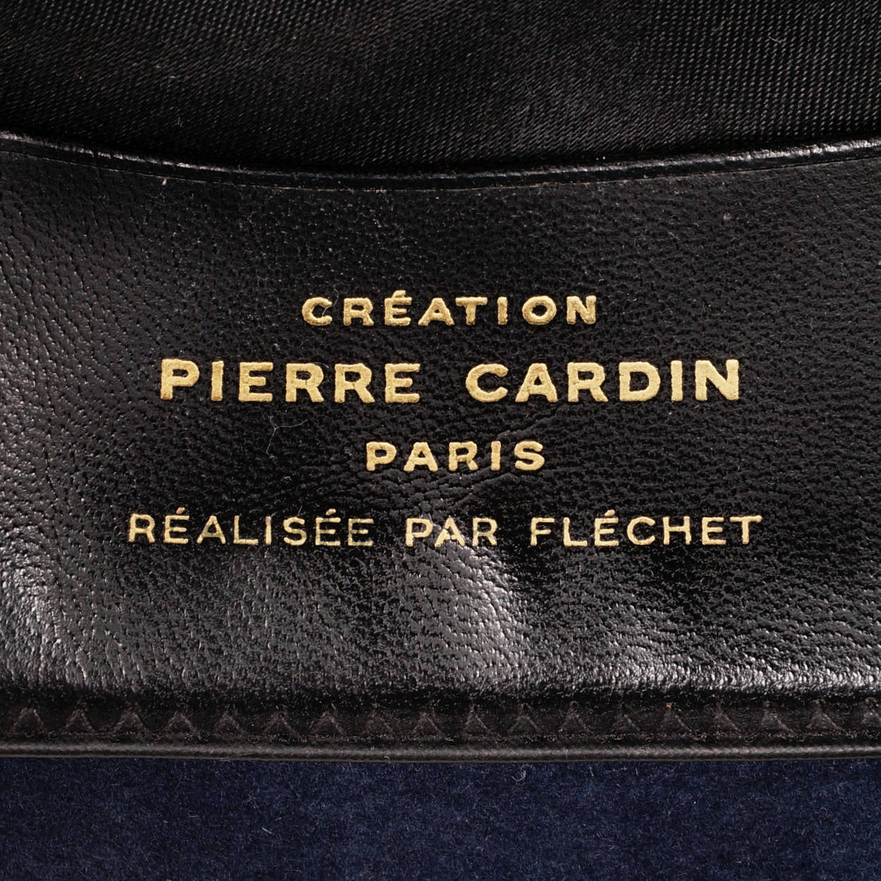 Vintage Pierre Cardin Mens Fedora Hat by Flechet 1960s Blue Fur Felt Size S - Poppy's Vintage Clothing