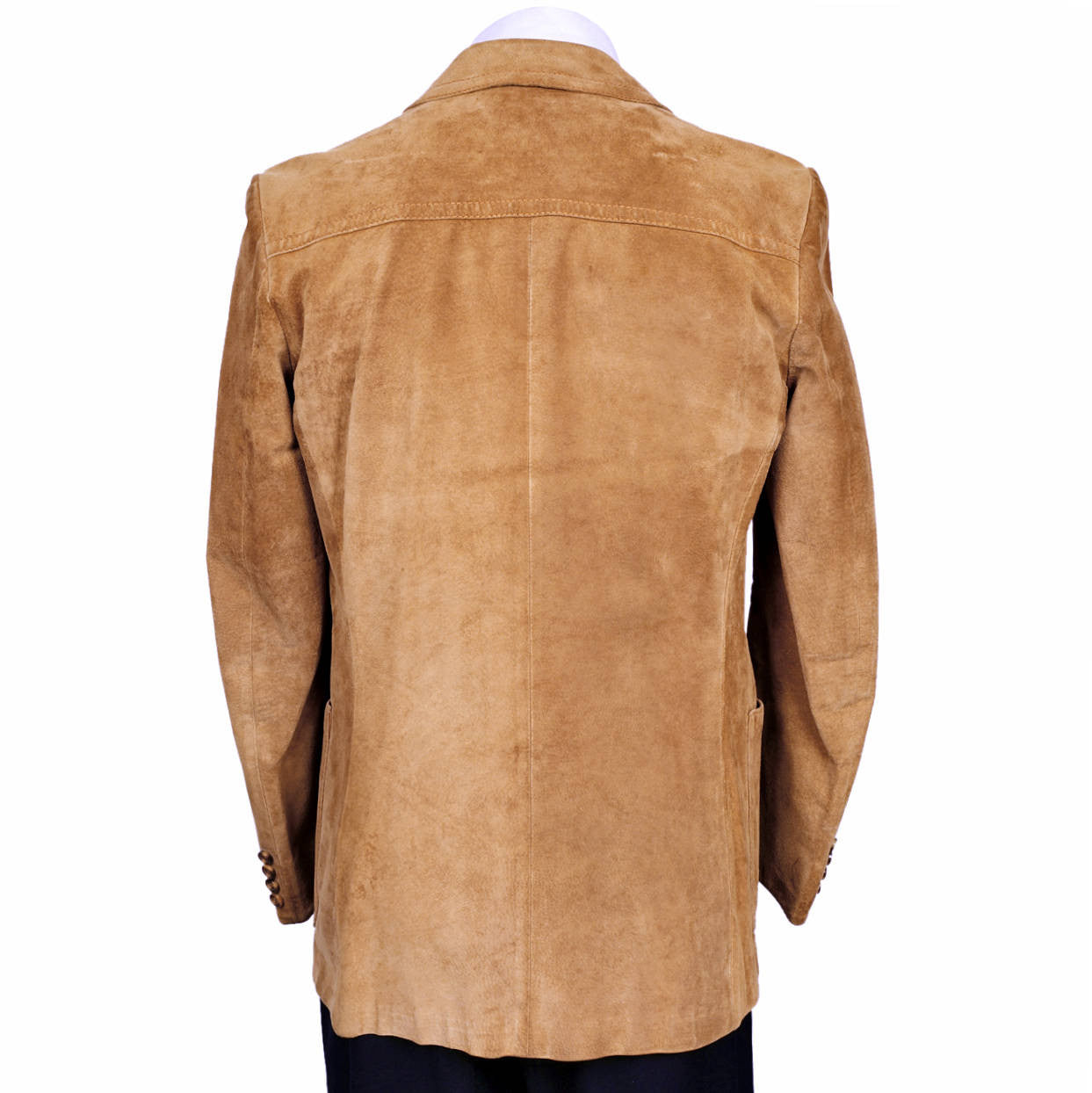 Vintage 1970s Pierre Cardin Mens Suede Leather Sports Jacket Size M - Poppy's Vintage Clothing