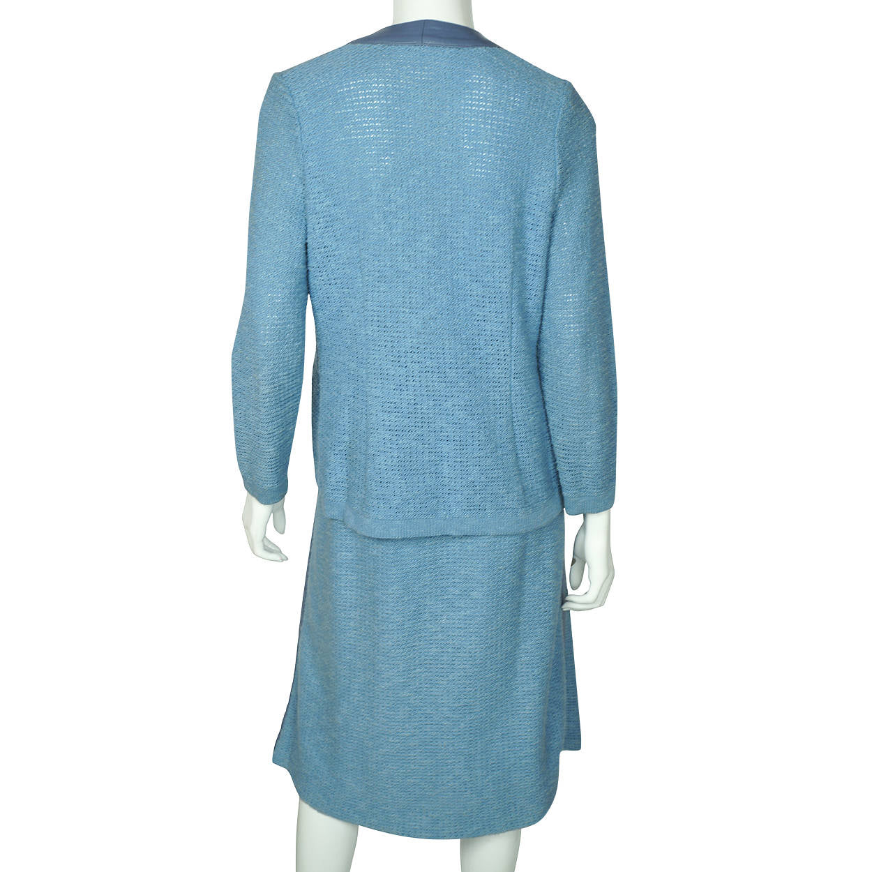 Vintage 1970s Pierre Falaise Paris Knit Skirt Suit Comformode France Ladies Sz M - Poppy's Vintage Clothing