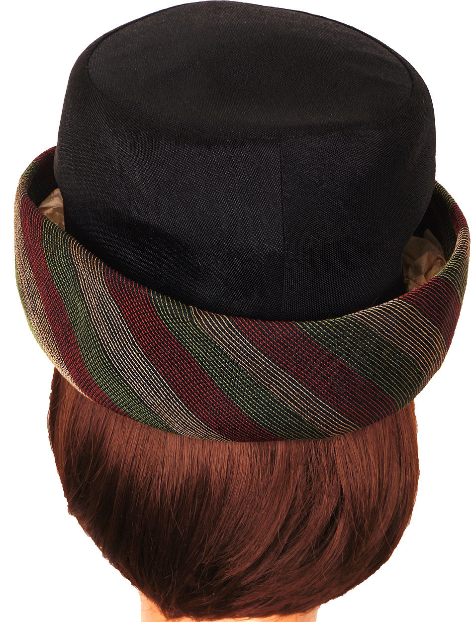 Vintage 1960s Pierre Balmain Silk Hat - Poppy's Vintage Clothing