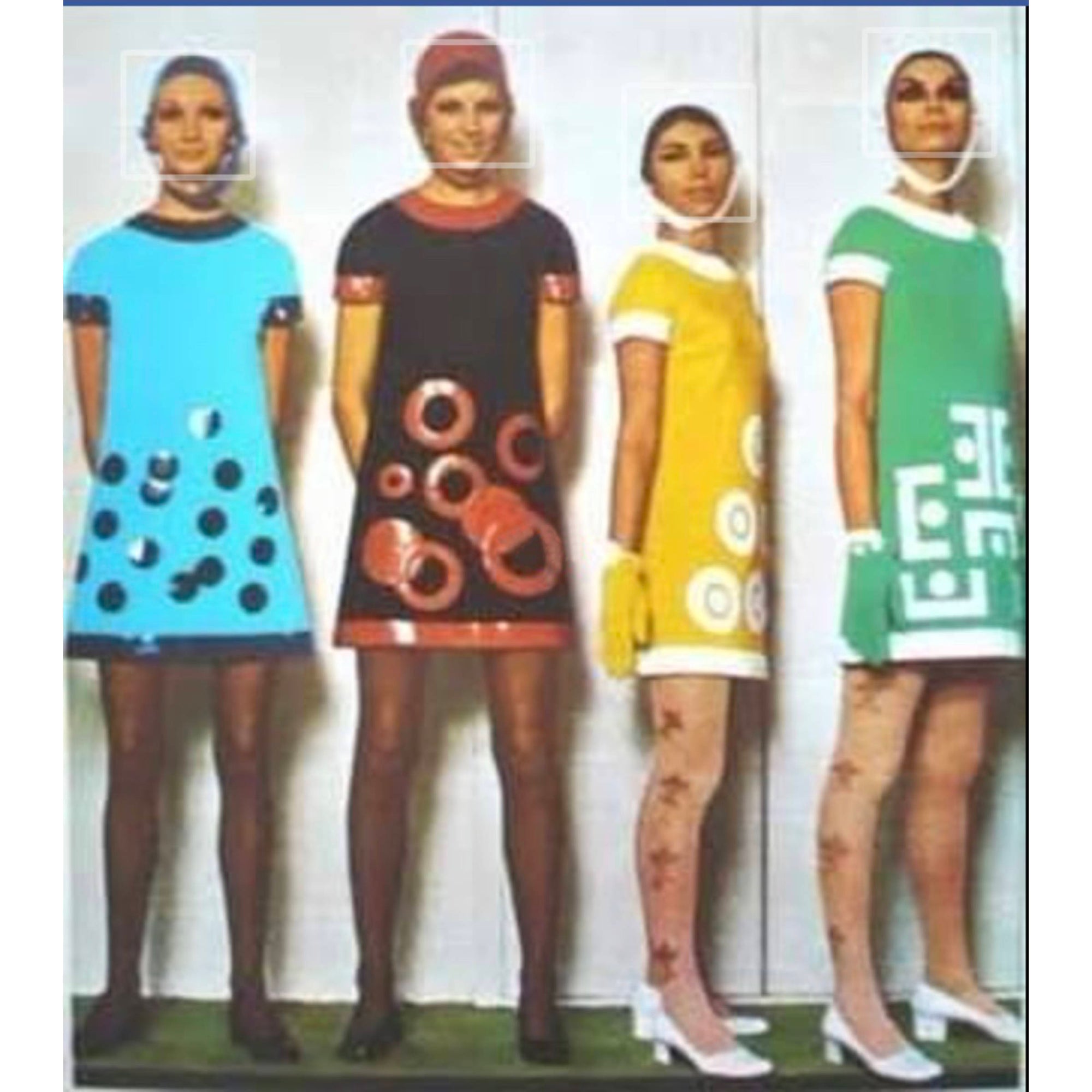 Vintage 60s Pierre Cardin Mod Suede Leather Dress 1968 Design